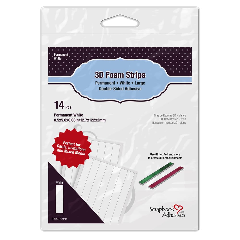 Scrapbook Adhesives by 3L 3D Foam Strips Large