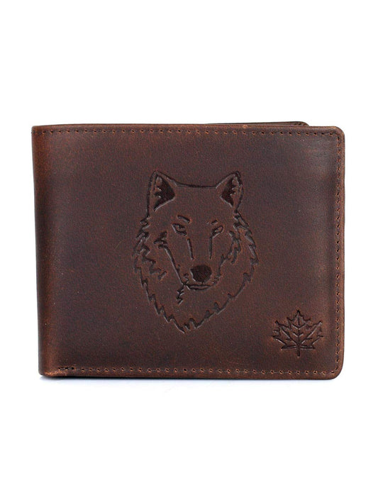 JYS Enterprise Karla Hanson Men's RFID Blocking Leather Wallet (Brown Wolf)