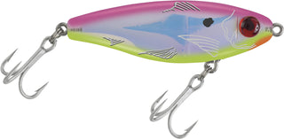 MirrOLure Fishing Hook, 3 1/8 Inch, 9/16 oz, Pink Chartreuse Silver