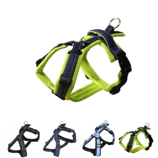 hakusan Animal Harness, Tiny, Lime×Denim