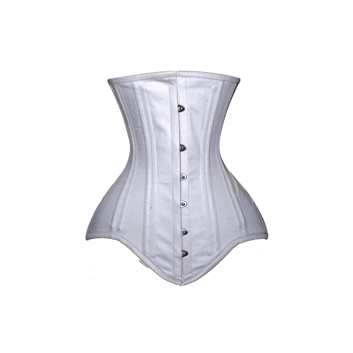 luvsecretlingerie Corset, Medium, White Cotton (Long Torso-fit Well for 14.8"/37