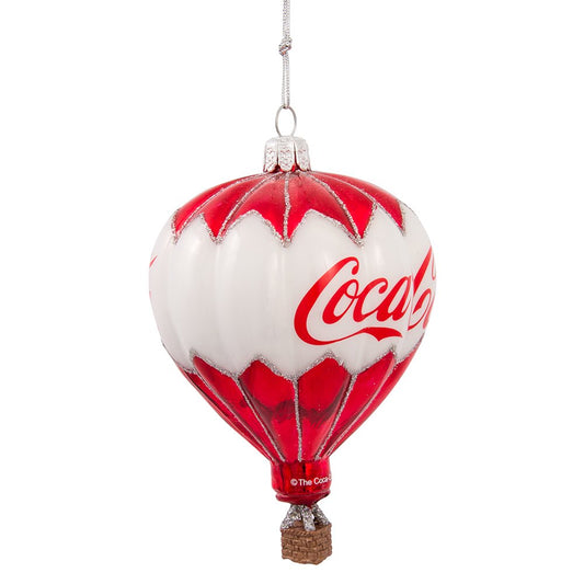 Kurt Adler Coca-Cola Glass Balloon Ornament, 3.5-Inch