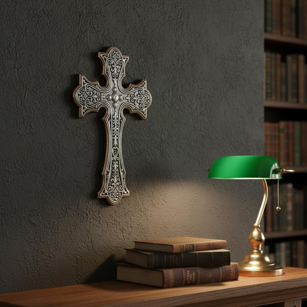 Comfy Hour Wall Art, 7.9"L x 0.6"W, Antique Silver