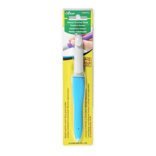 Clover 1059 Needlecraft Amour Crochet Hook, 15 mm