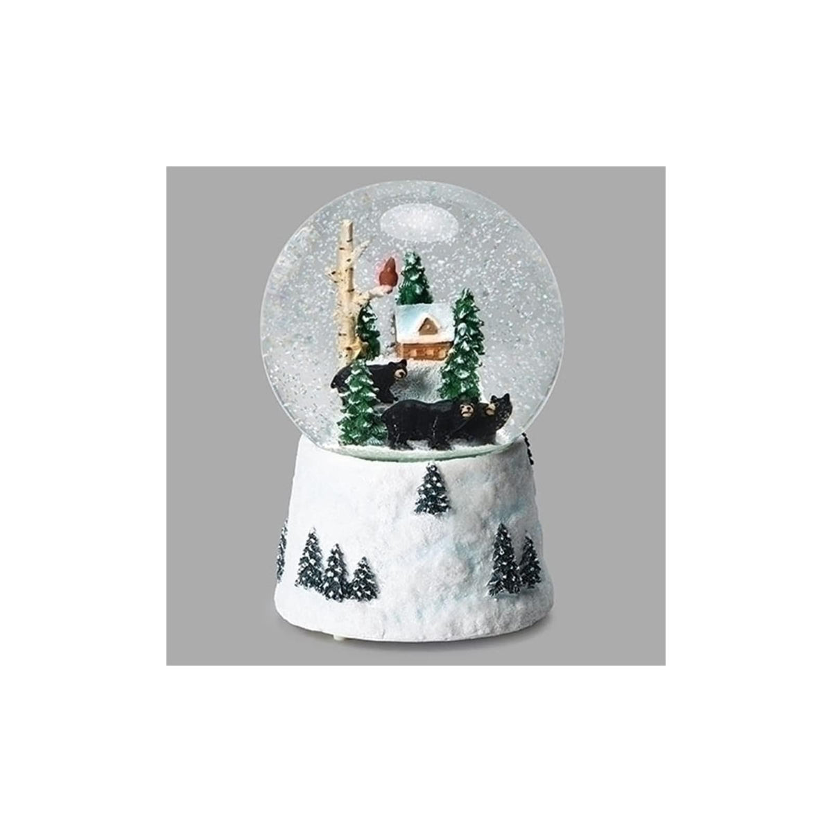 Roman Snow Globe, Black, Classic