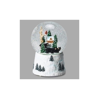 Roman Snow Globe, Black, Classic
