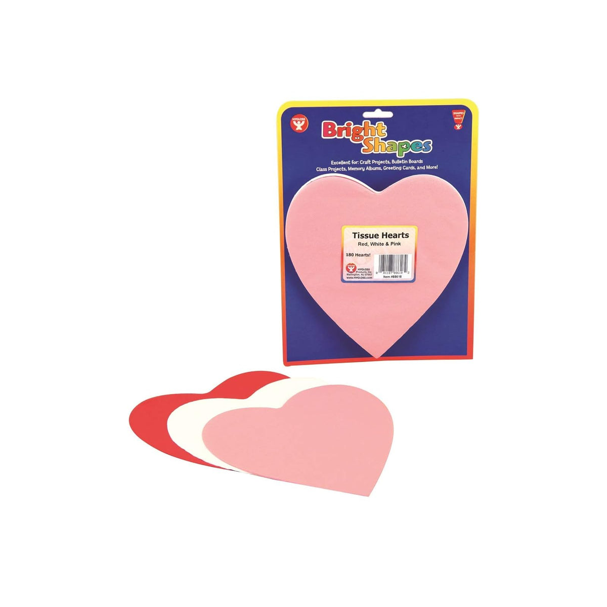 Hygloss Toys And Games, 6 Inches, Hearts