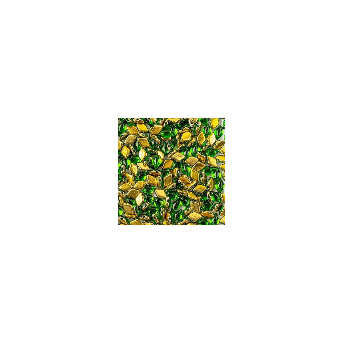 John Bead Craft Bead, Medium, Chrysolite Backlit Golden