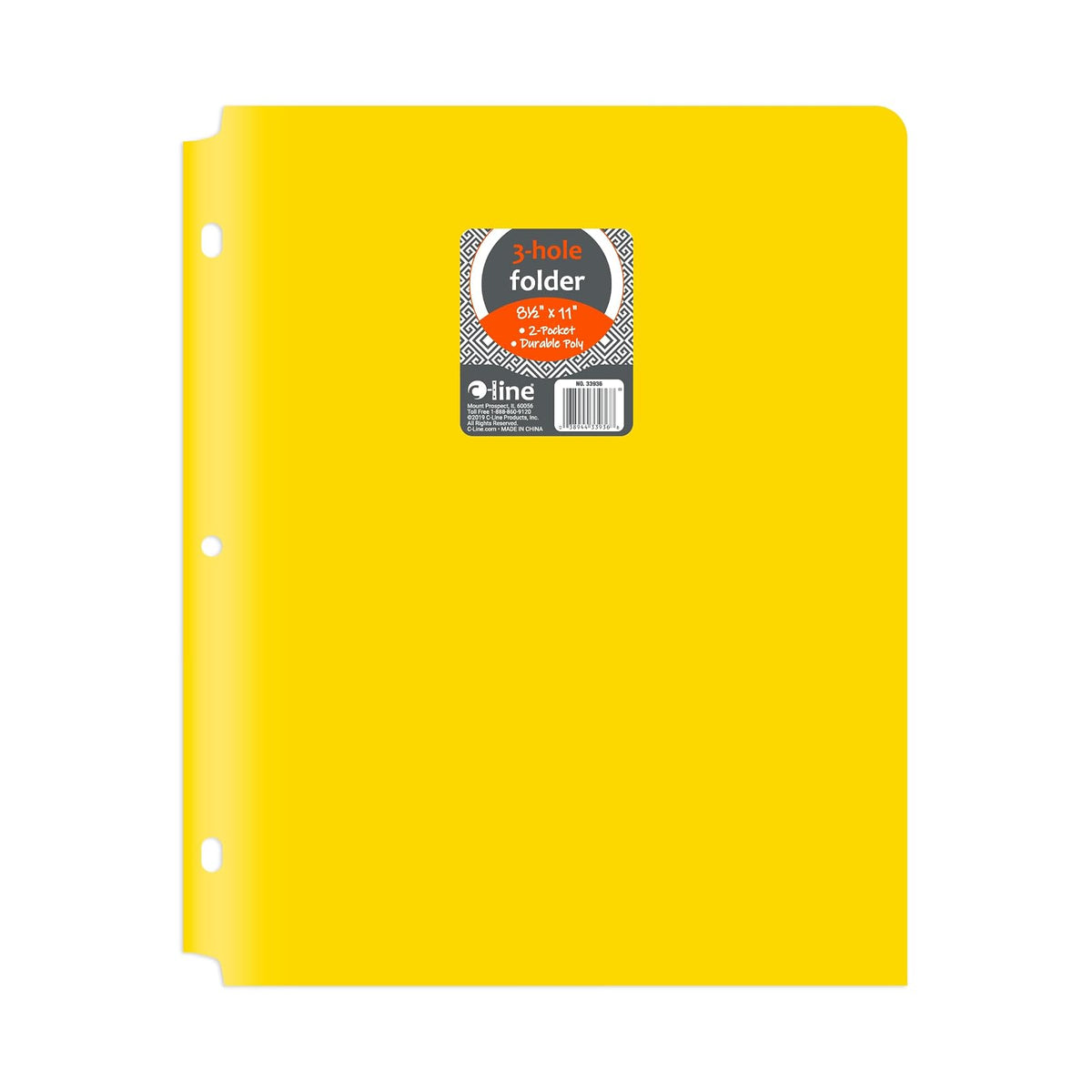 C-Line File Folder, Box of 25, Yellow
