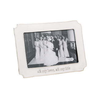 Mud Pie Picture Frame, 5 1/2" x 7 1/2", White