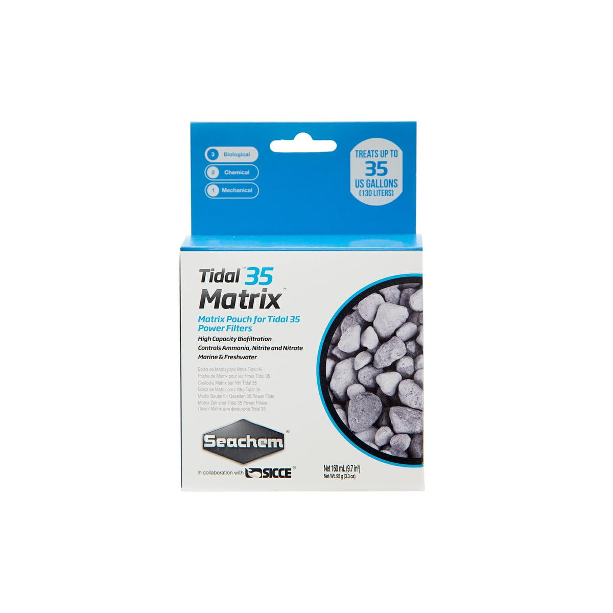 Seachem Aquarium Pond Water Treatment, grey