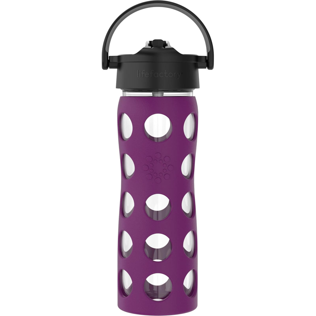 Lifefactory Bottle, 16 Ounces, Plum