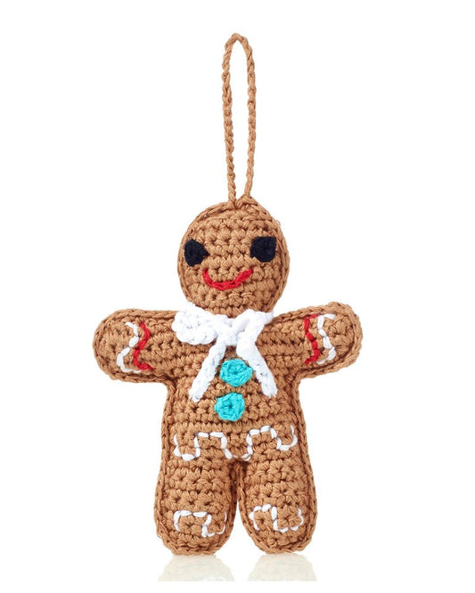 Pebble 200-250G Fair Trade Gingerbread Ornament, 4.75-inch Length