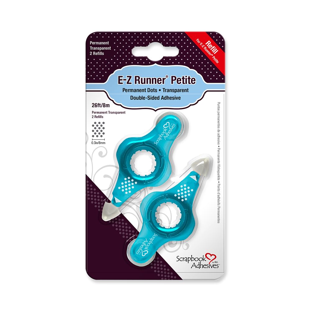 Scrapbook Adhesives Refill, 26' Petite Dots-Permanent