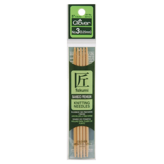 Clover Takumi 5-Inch Double Point, Size 3