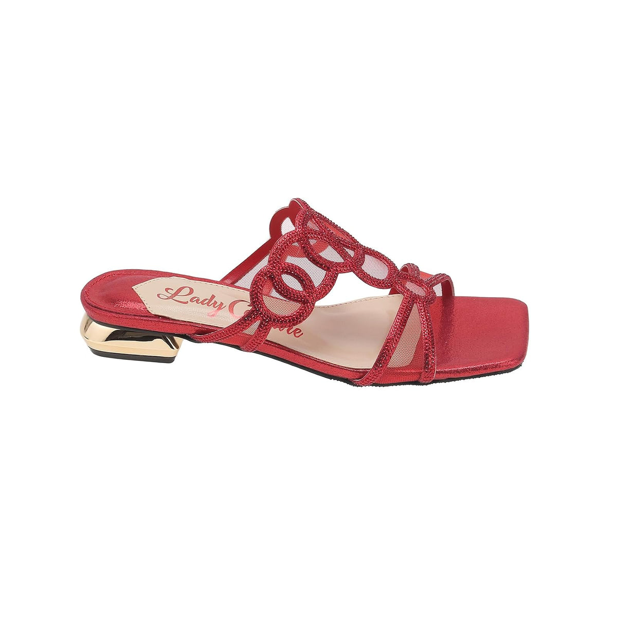 Lady Couture Sandal, 10, Red