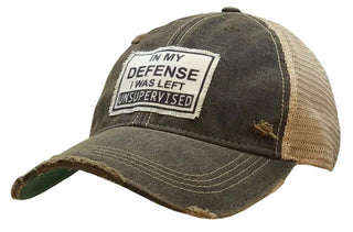 VINTAGE LIFE Hat, Left Unsupervised (Black), Baseball