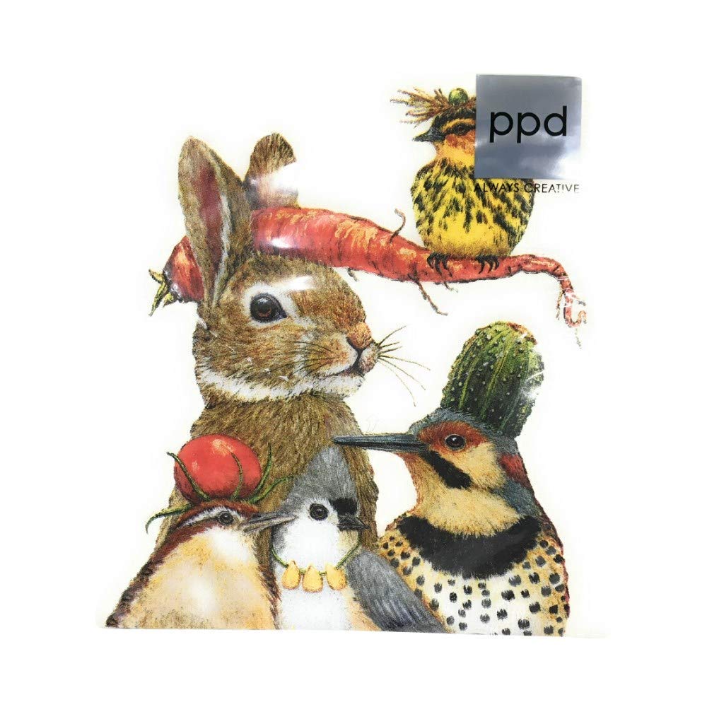 PPD Disposable Napkin, 5" x 5", Multi color