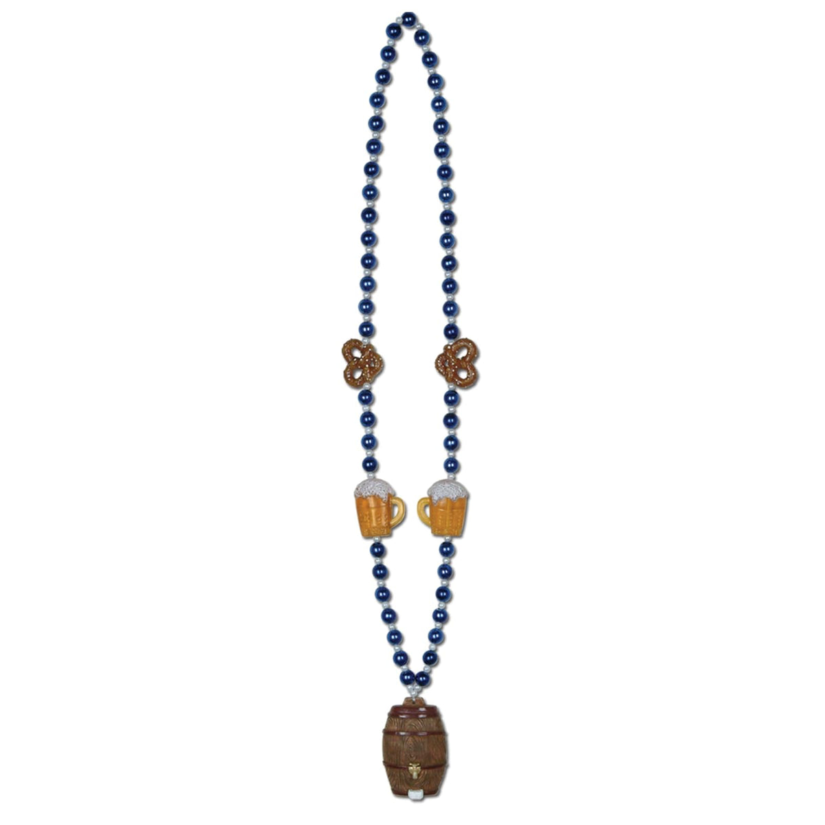 Beistle Oktoberfest Beads with Keg Medallion, 40-Inch