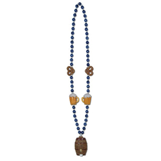 Beistle Oktoberfest Beads with Keg Medallion, 40-Inch