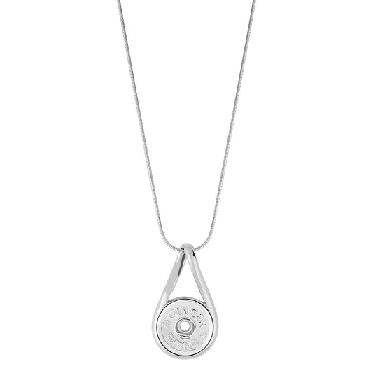 TGB Brands Ginger Snaps Infinity Necklace | Interchangeable, Customizable & Adjustable Snap Jewelry Collection | Button Charms for Necklaces, Bracelets & Rings | Standard Size | SN92-56