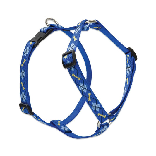 Lupine Pet Originals 3/4" Dapper Dog 14-24" Adjustable Roman Dog Harness for Medium Dogs