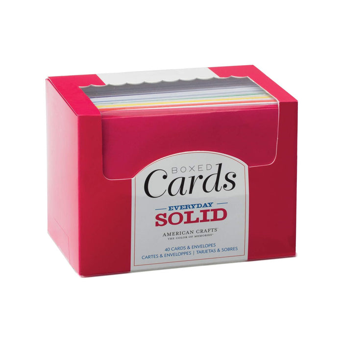 American Crafts Greeting Card, 16.61x10x11.98 cm, Solid Colors