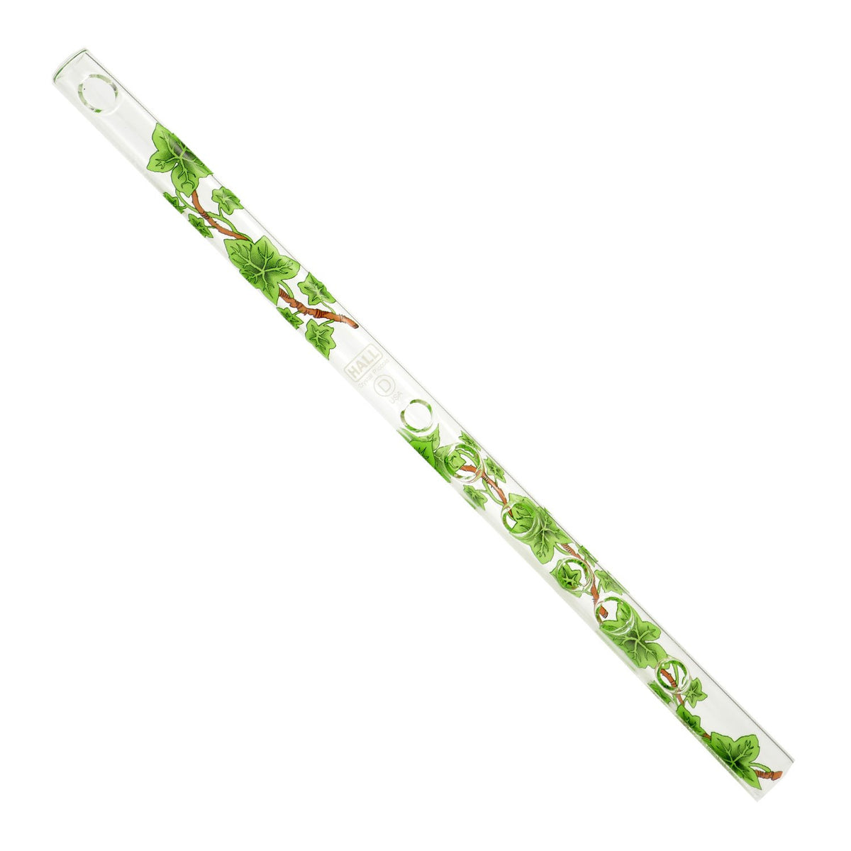 Hall Crystal Flutes 11704 - Inline Glass Flute in G - Green Ivy