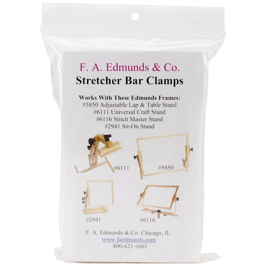Frank A. Edmunds Clamp Converts Stitch Stands to Frames for Stretcher Bars