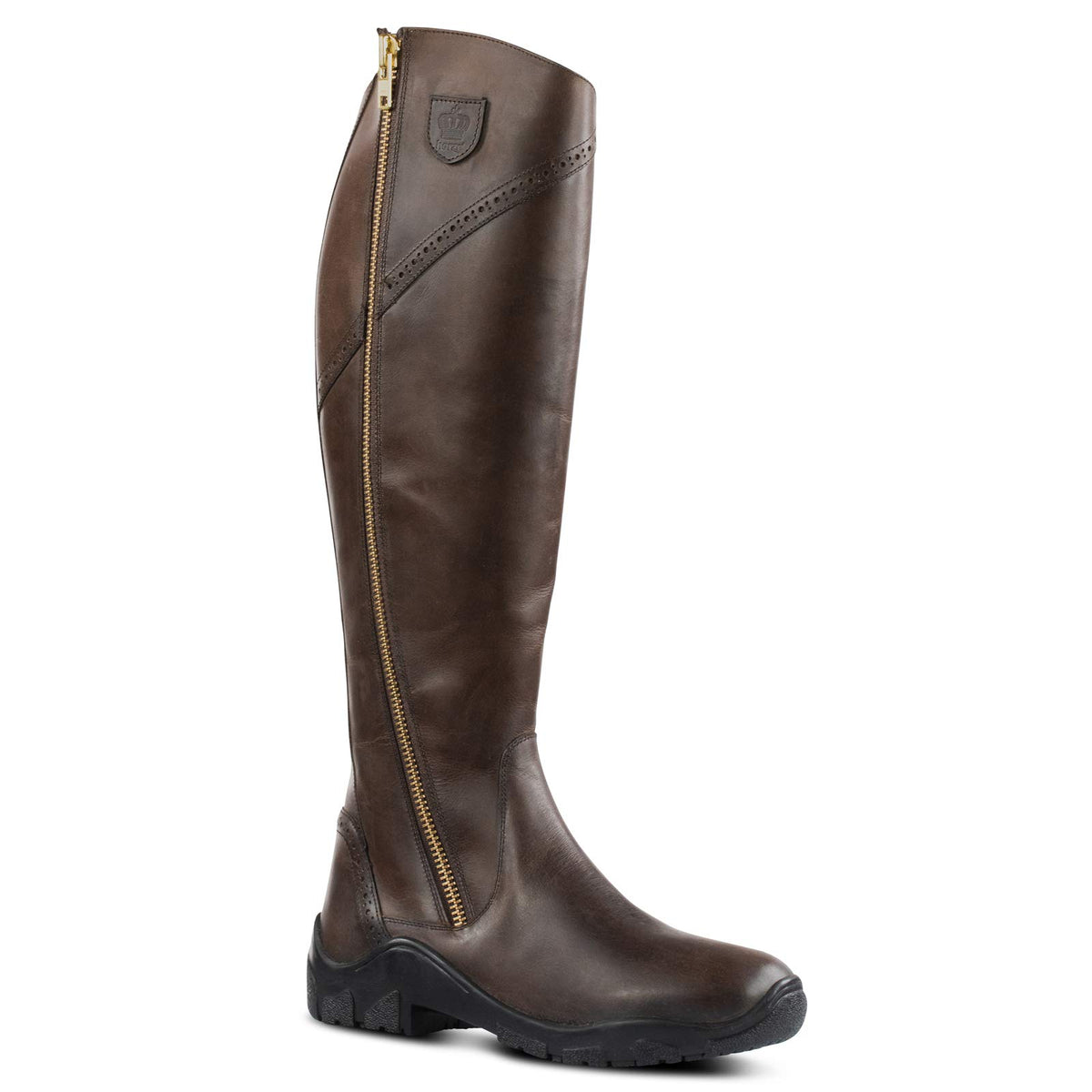 HORZE Boot, 6, Dark Brown