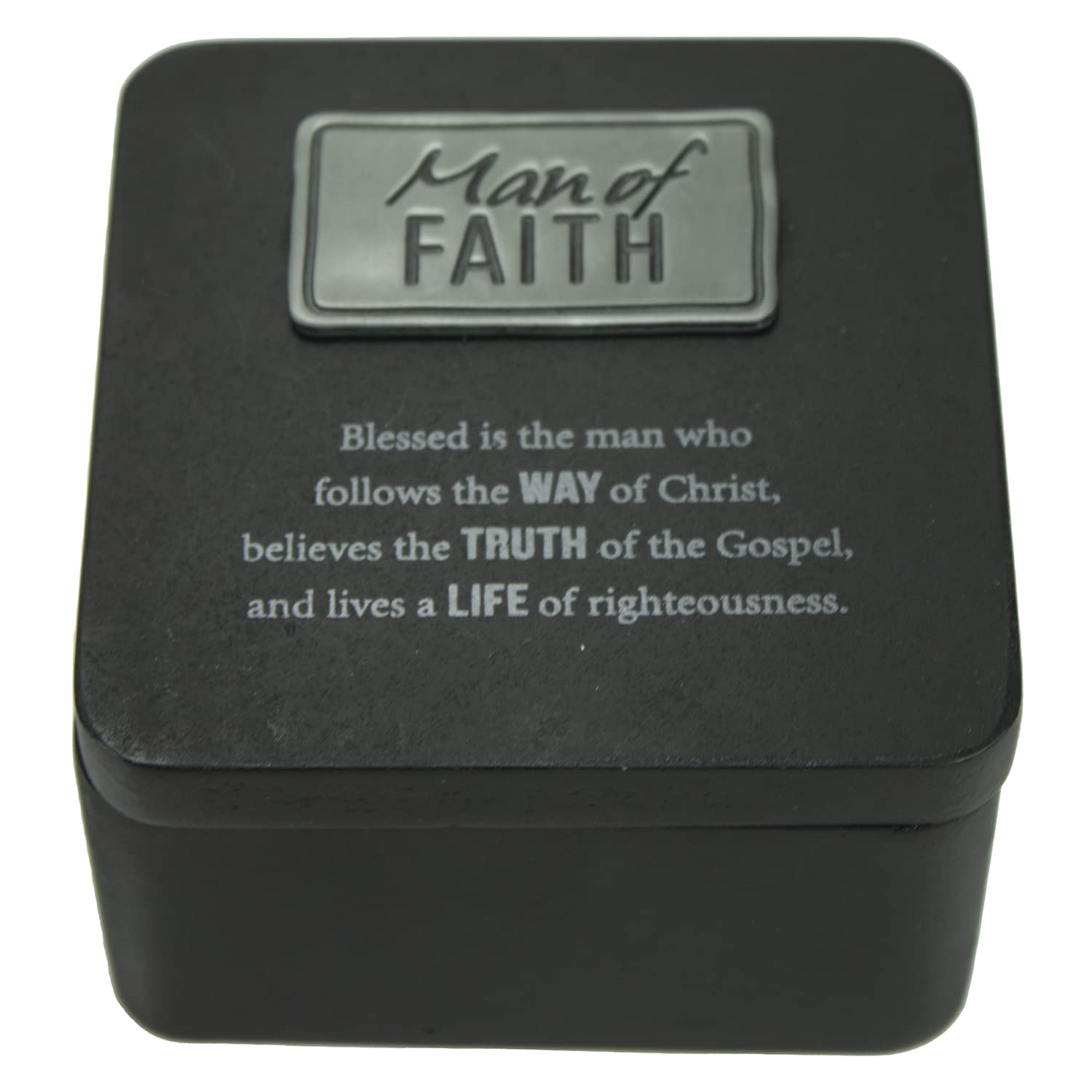 Cathedral Art Abbey & CA Gift Man Of Faith Keepsake Box W/ Magnetic Cover