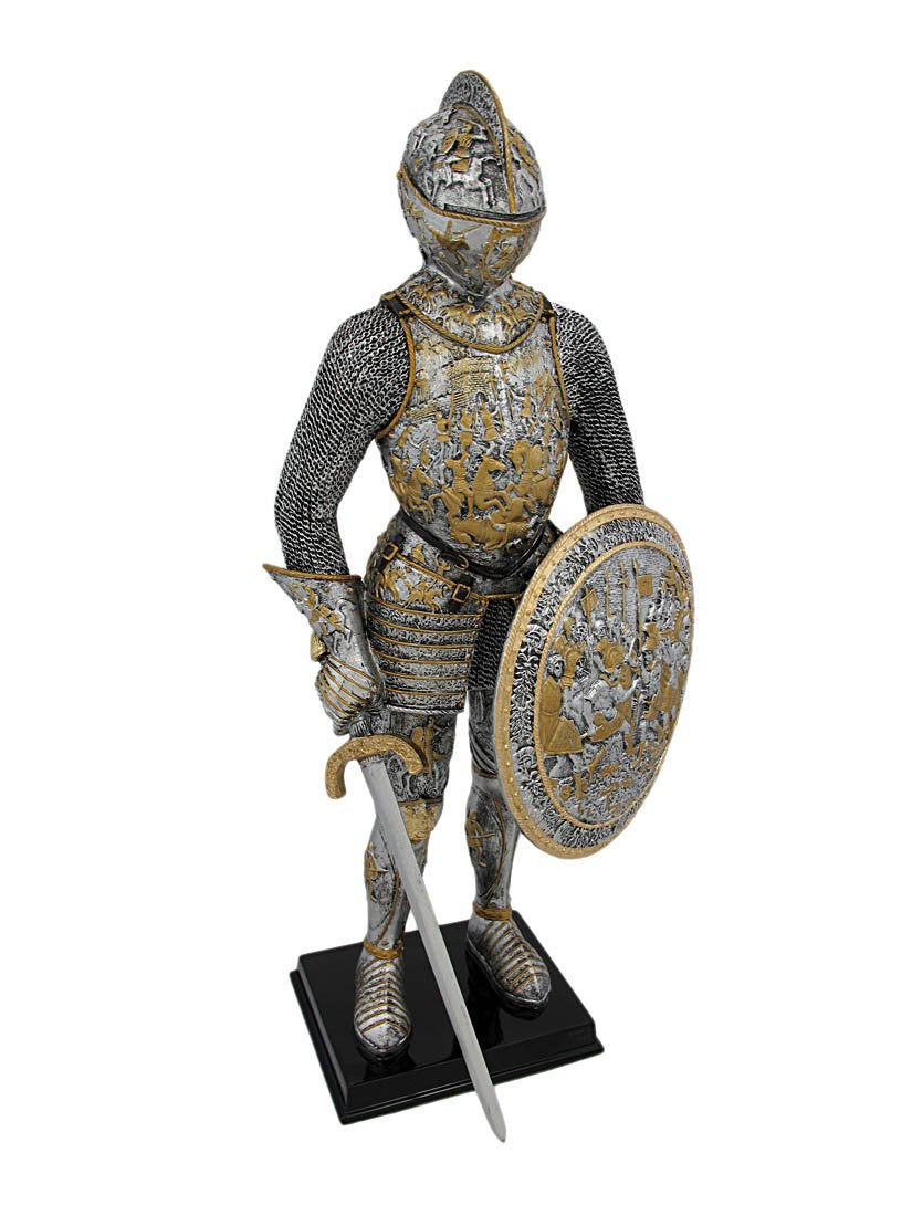 Unicorn Studio Veronese Design Medieval French Knight in Armor Statue Figure Armour