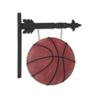K&K Interiors Sculpture, 13.25-inches, Orange and Black