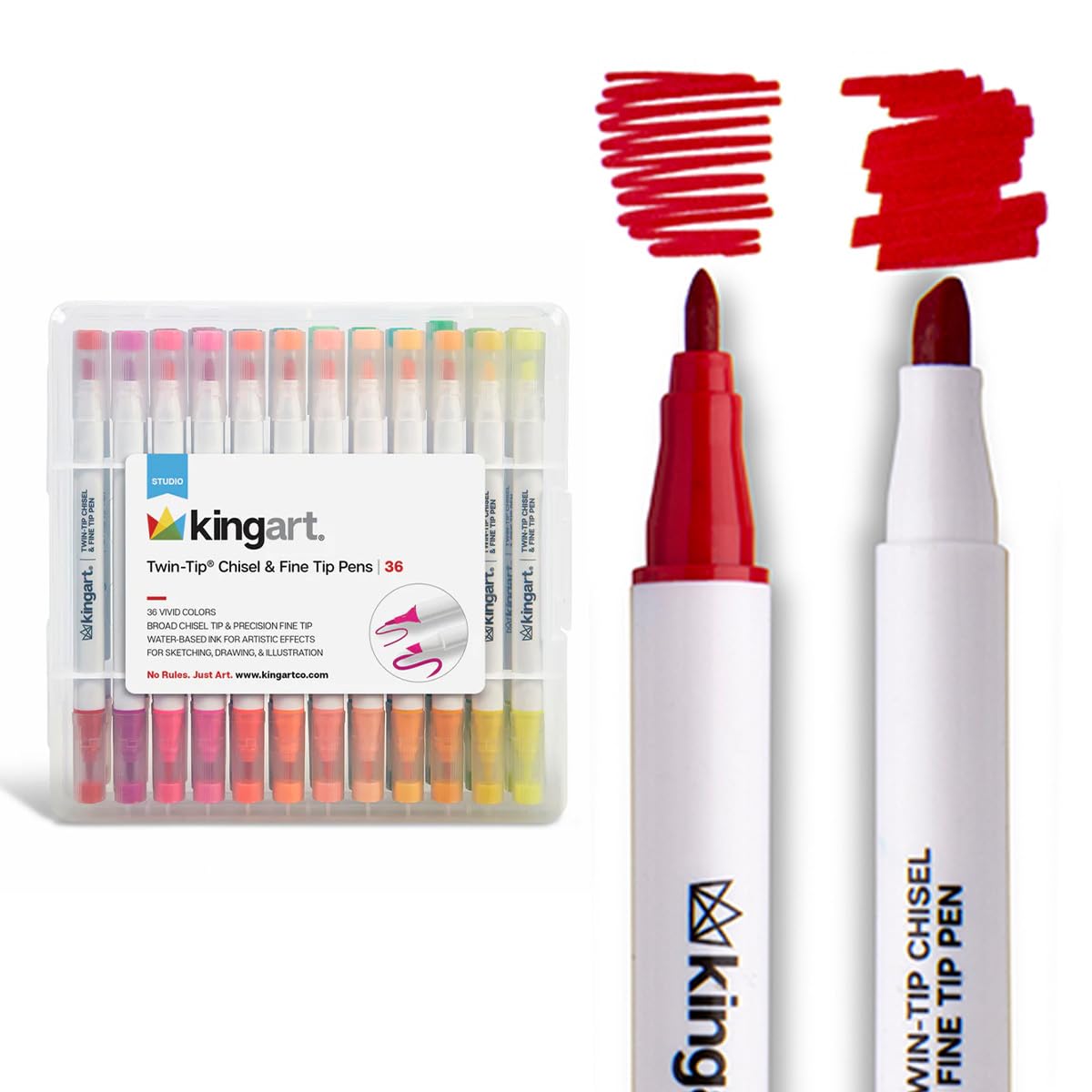 KINGART Marking Pen, Set of 36, Multicolor