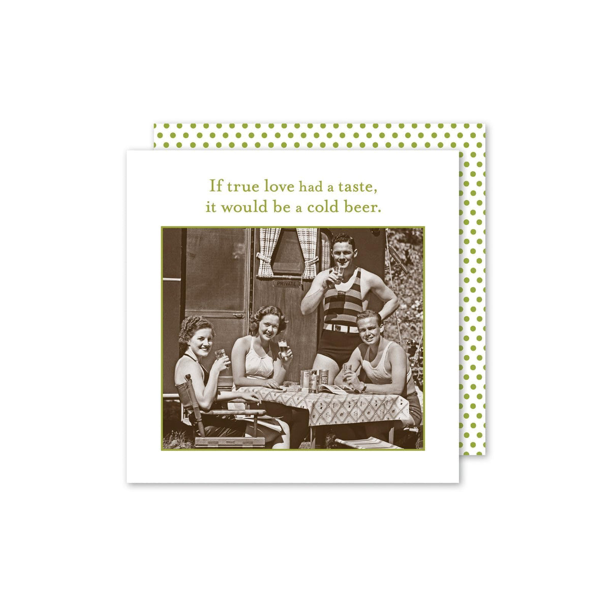 Shannon Martin Design Disposable Napkin, 5" x 5", Cold Beer