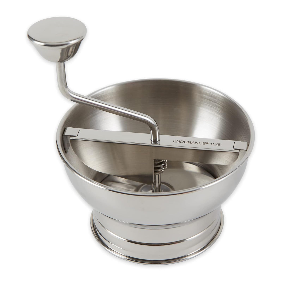 RSVP International Manual Food Mill Grinder, 5.5" Diameter, Stainless Steel