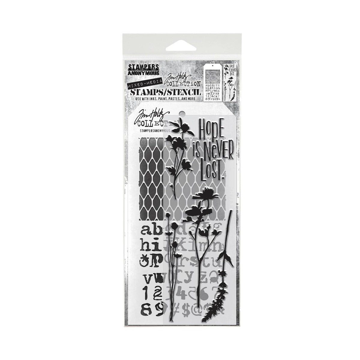 Tim Holtz Collection Rubber Stamp, Medium, Set #21