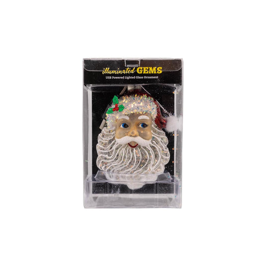 Kurt S. Adler Hanging Ornament, 4-inch, White