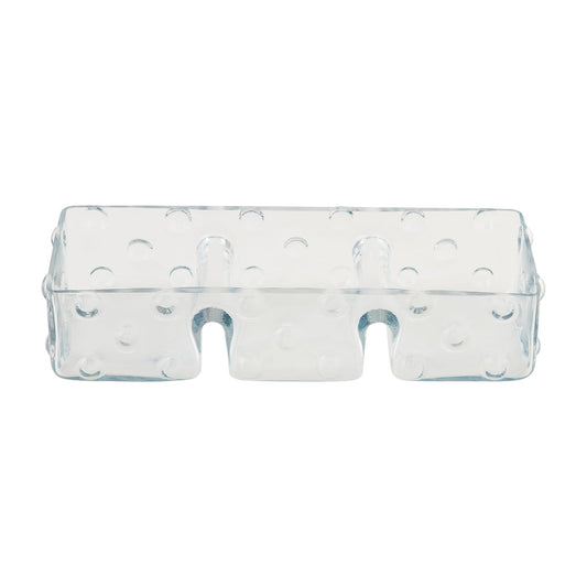 Mud Pie Dishware Plate, 4 1/2" x 12", Clear