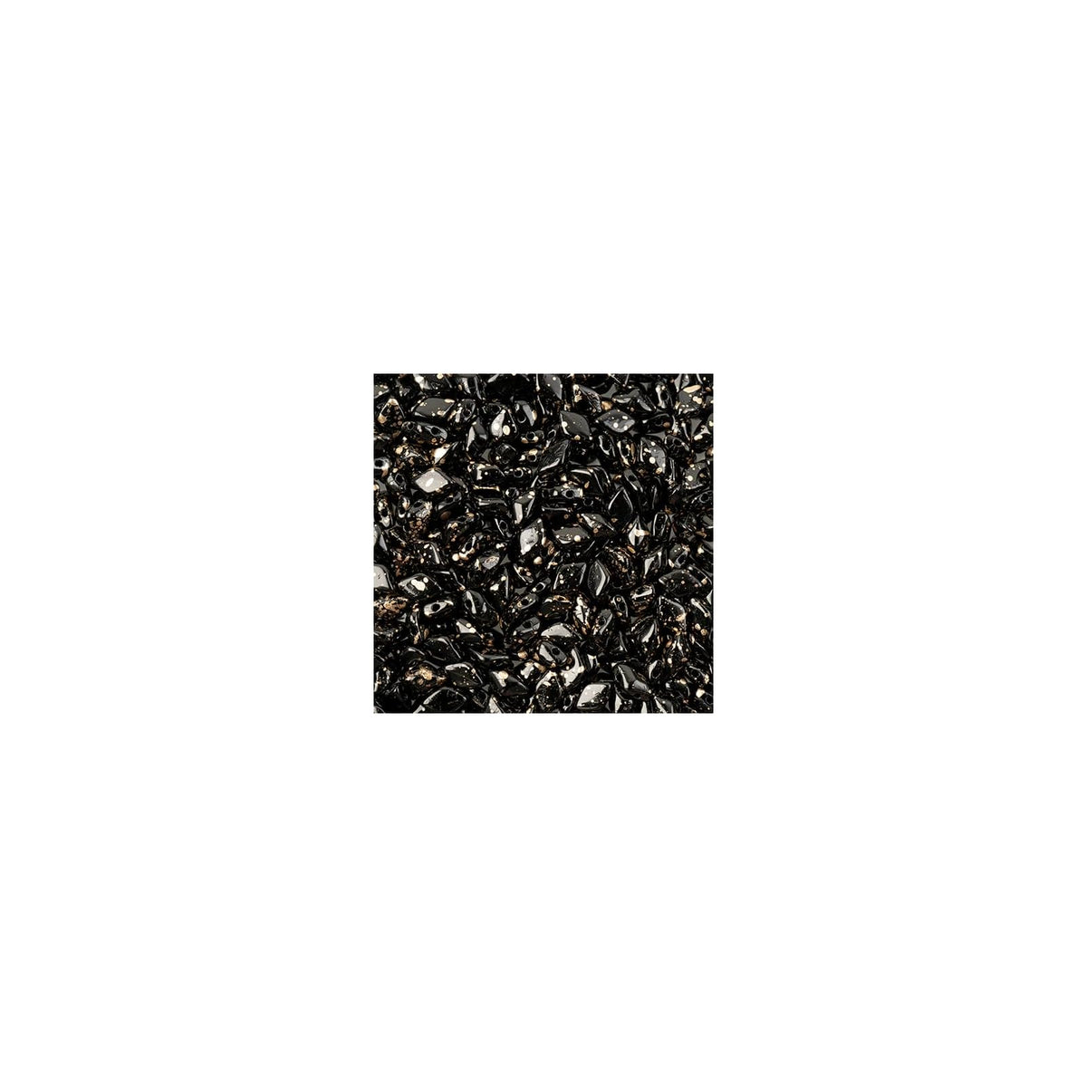 John Bead Craft Bead, Jet Gold Splash