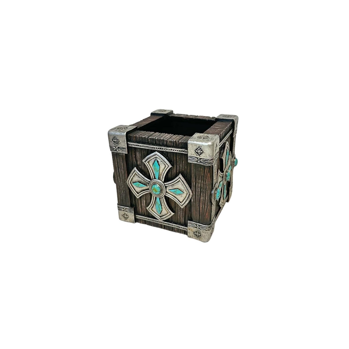 De Leon Collections Facial Tissue Holder, Multicolor, Modern