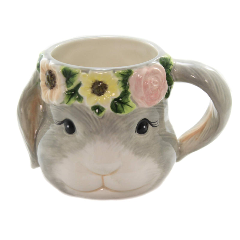 23243 Sweet Bunny 3D Easter Rabbit Ceramic Figural Coffee Mug Tea Cup 18 oz