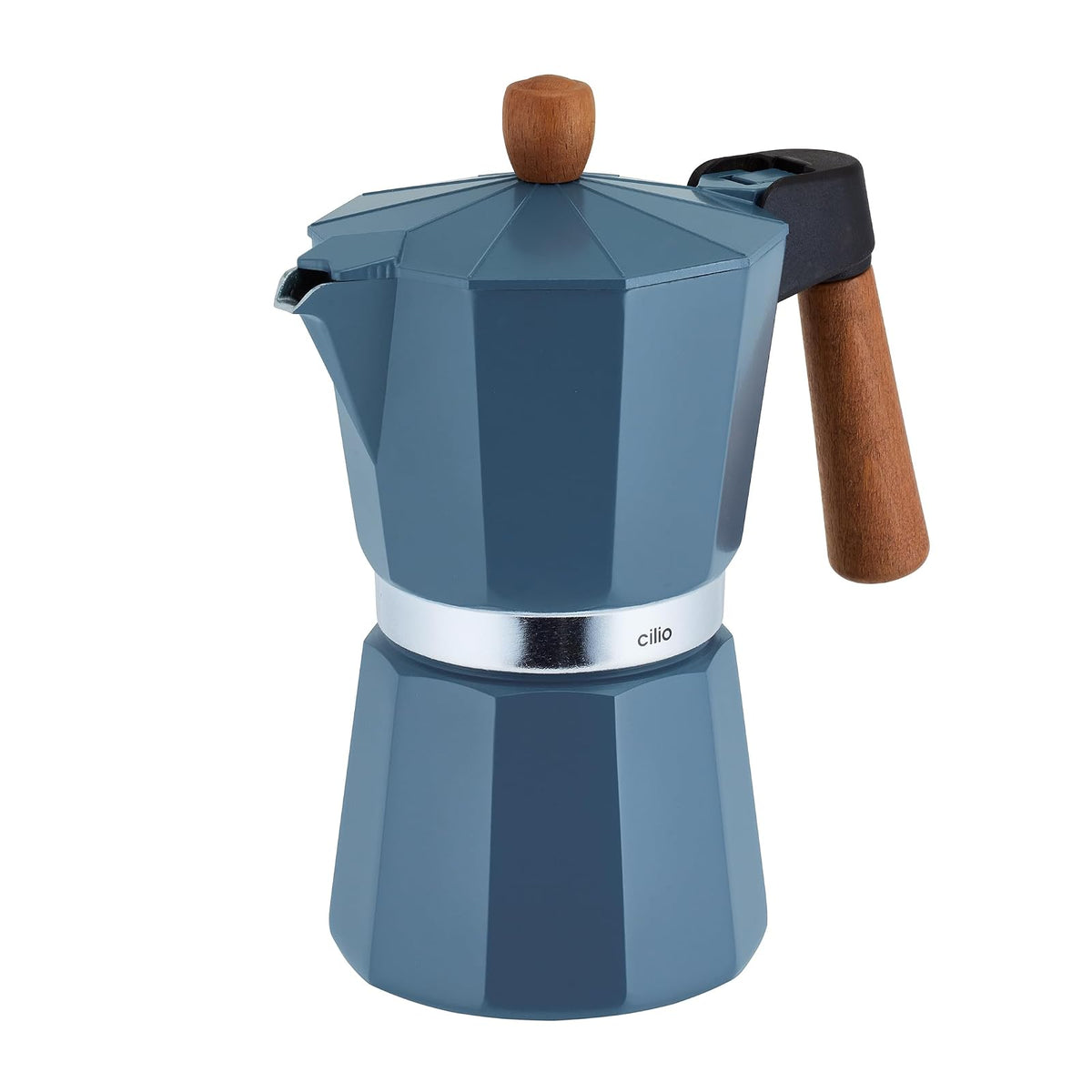 Cilio Coffee Maker, Medium, Blue