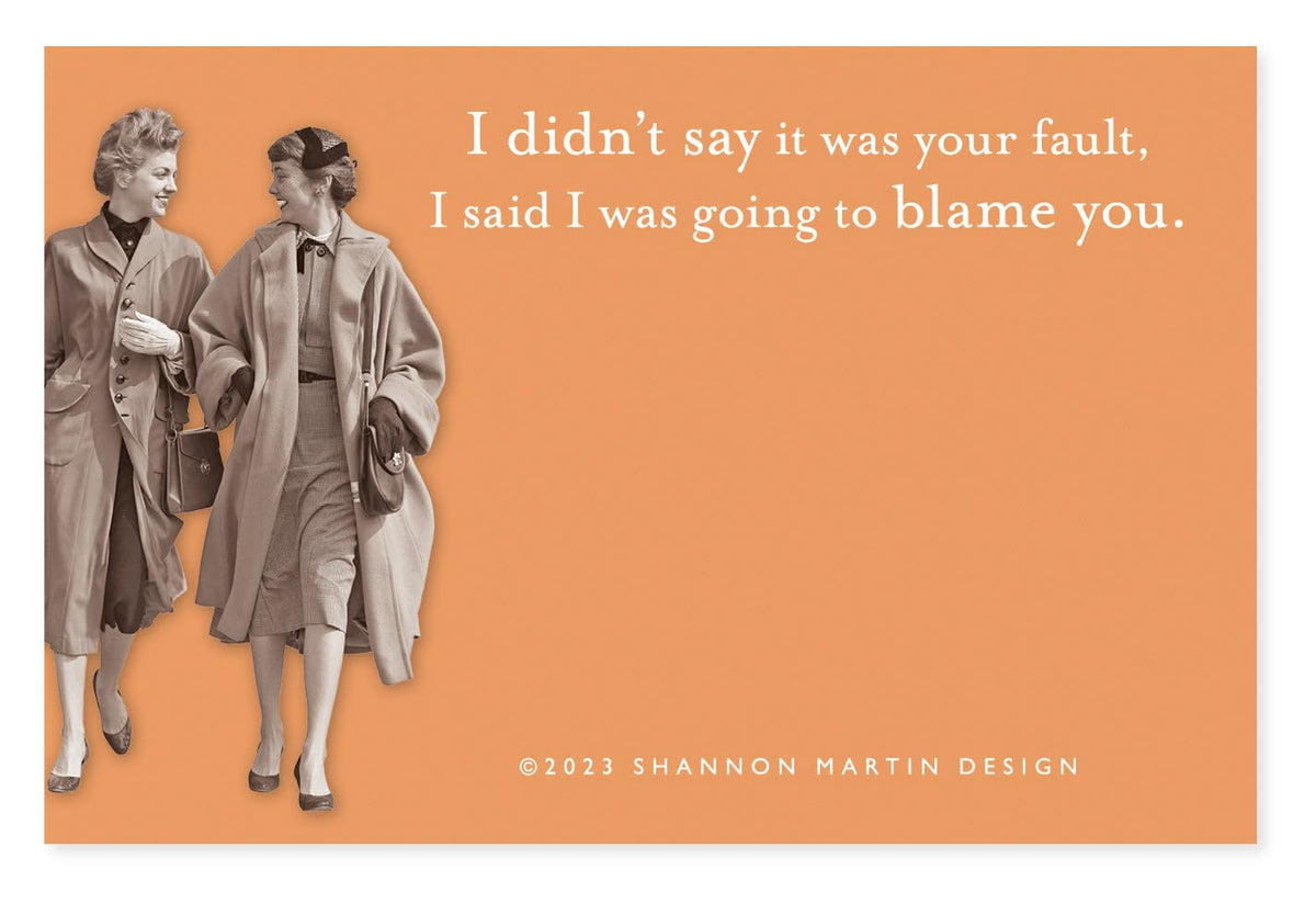 Shannon Martin Design Self Stick Note, 2.875" x 4.375", Orange