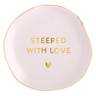 Santa Barbara Design Studio Drink Coaster, 3.5" Diameter, Steeped With Love