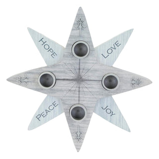 Abbey + CA Gift Candle Holder, 9 inches, Gray