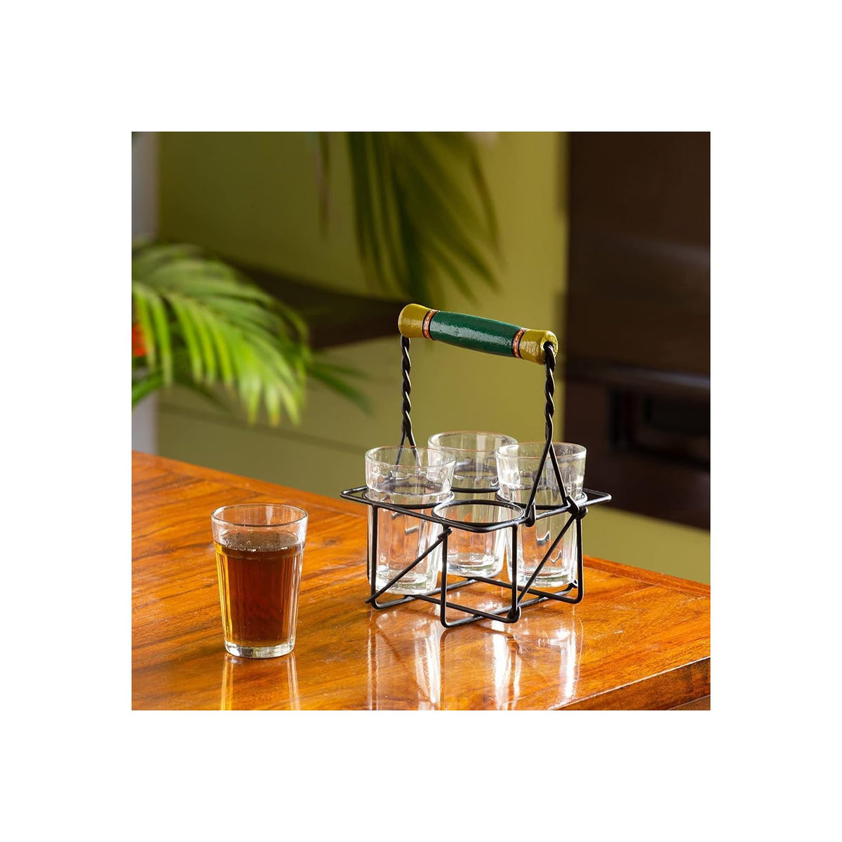 ExclusiveLane Drinking Cup, (L * W * H) = (2.5 * 2.5 * 3.5) Inch, Transparent