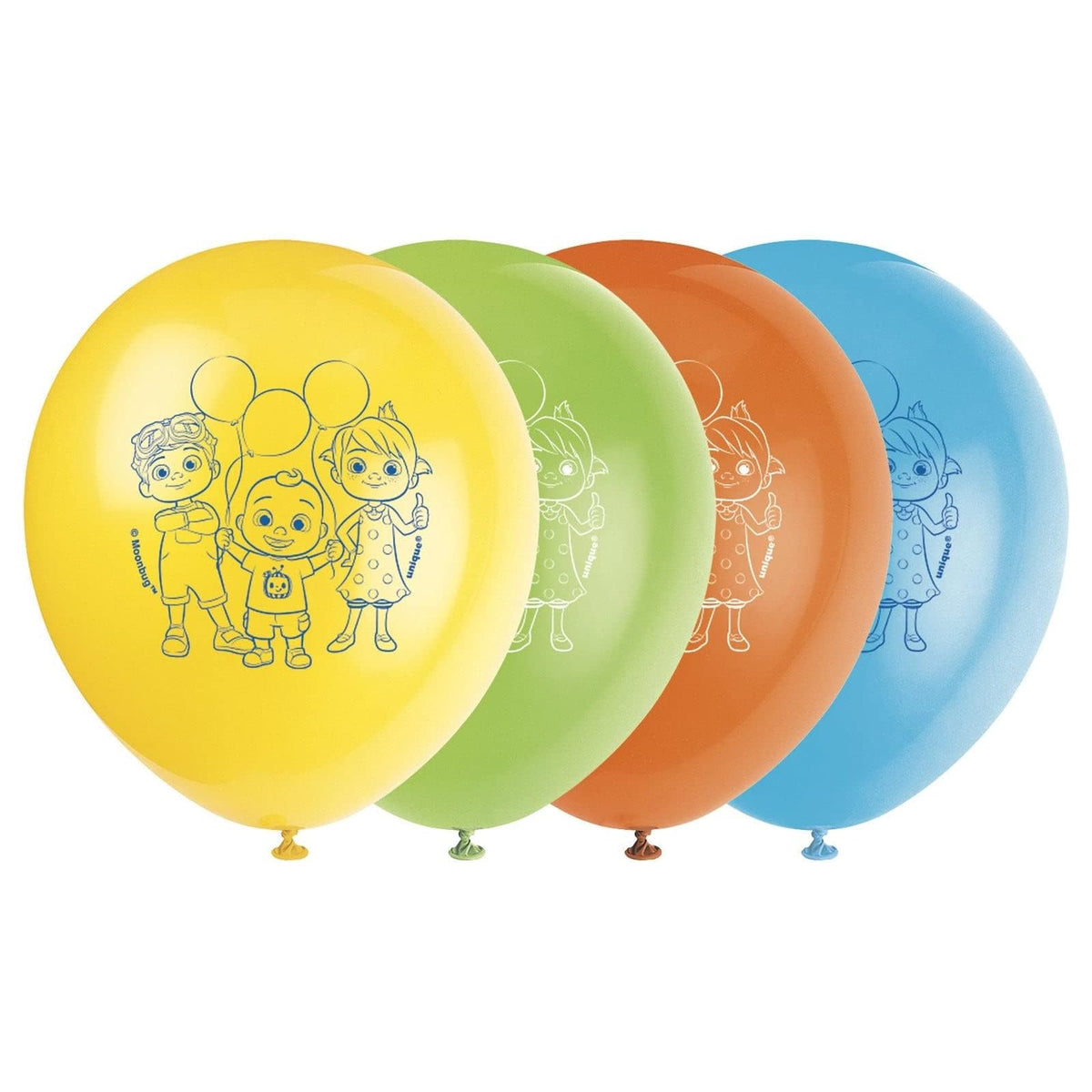 Unique Balloon, 12", Multicolor