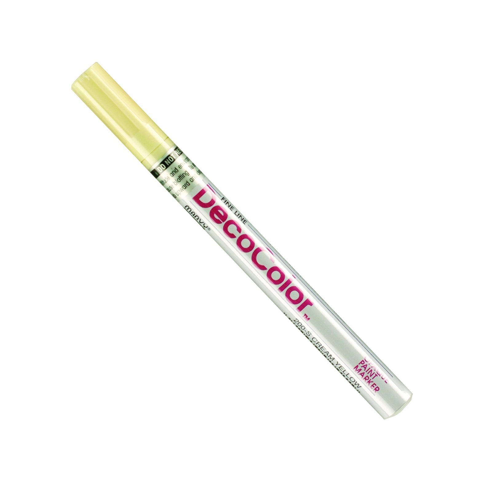 Uchida 200-C-70 Marvy Deco Color Fine Point Paint Marker Art Supplies, Cream Yellow