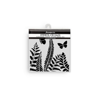 Stamperia Template Stencil, 18X18cm, black / white